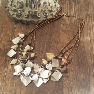 Multi-Strand Abalone Necklace